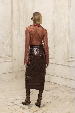 Kendall Midi Skirt brown